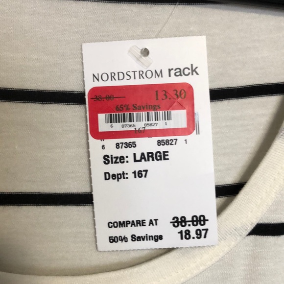 H.I.P. Créme de la Créme striped top NWT - Picture 3 of 6